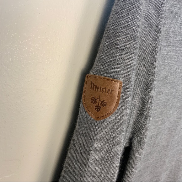 Meister Noel Snowflake Crew Neck Sweater Twig Gray NWT - Picture 10 of 16